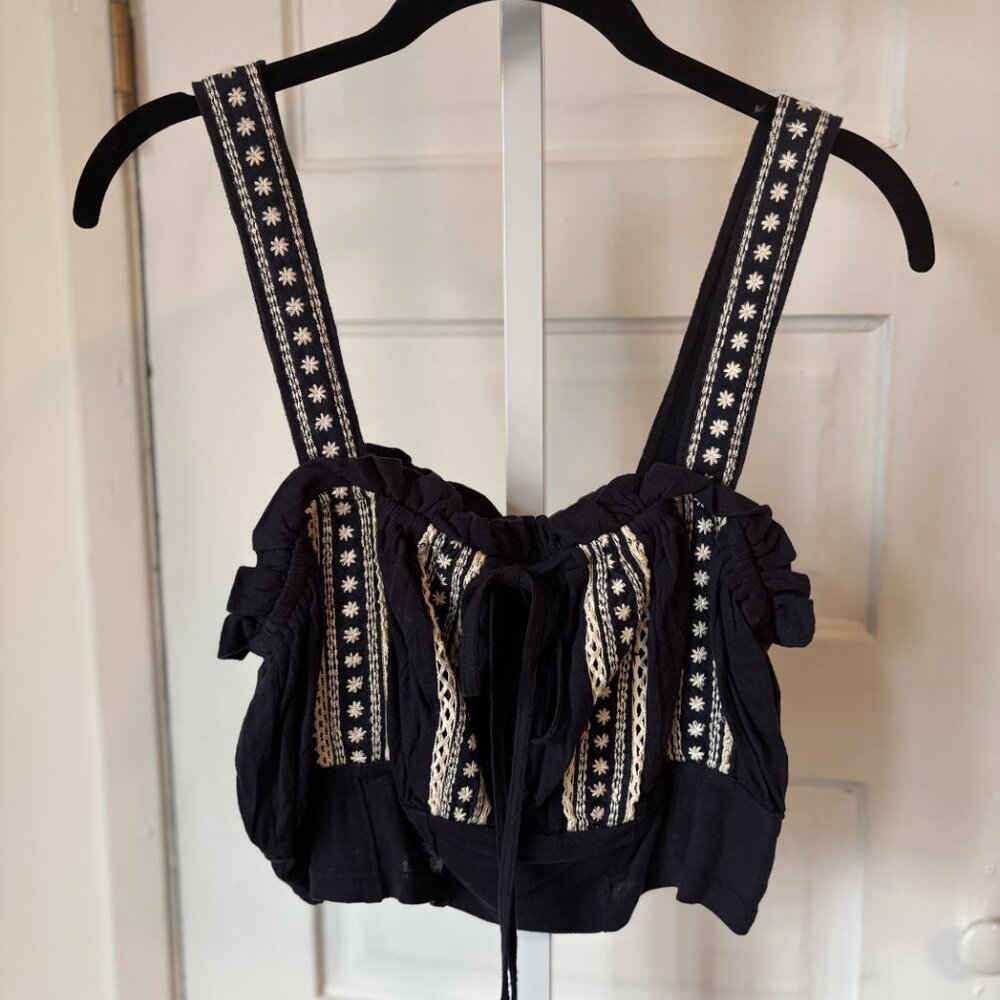 Boho Free People Embrodered Tank